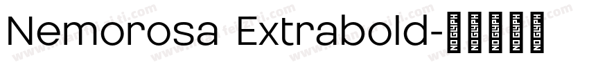 Nemorosa Extrabold字体转换